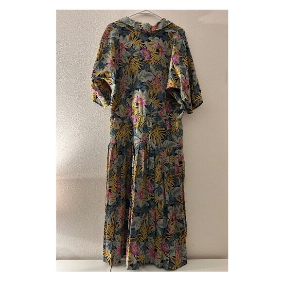 Extra Large Vintage Floral Shirt Dress - Picture 2 of 3
